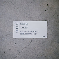 Parasocial Love Bumper Sticker