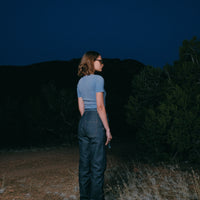 RAW WIDE LEG DENIM TROUSER