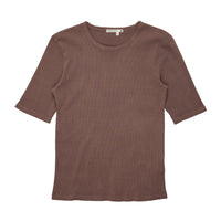 HALF SLEEVE RIBBED TEE