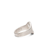 RAW SILVER PEACE RING