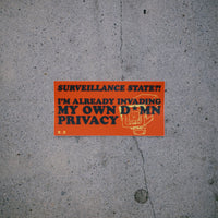 Surveillance State Bumper Sticker