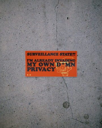 Surveillance State Bumper Sticker