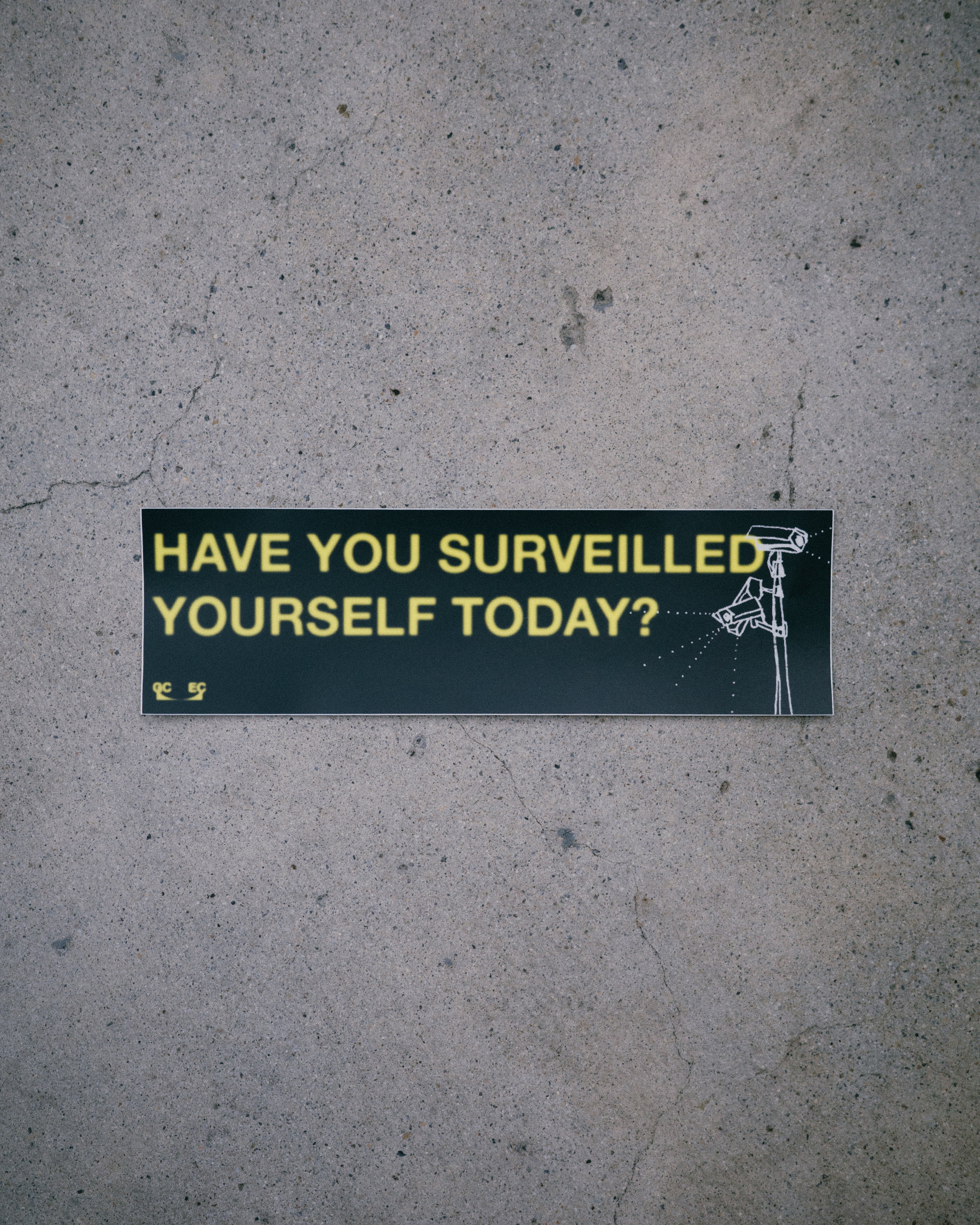 Self Surveillance Bumper Sticker – GROUND COVER