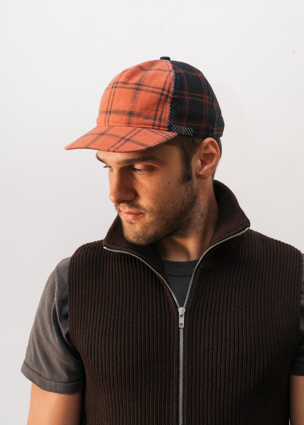 Hat (Linen Plaid)