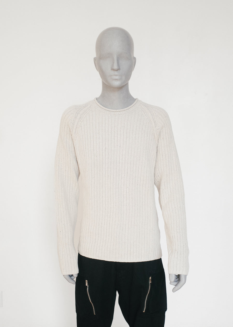 RIB RAGLAN SWEATER